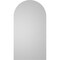 Ekena Millwork Round Top Surface Mount PVC Gable Vent: Non-Functional, w/ 3-1/2"W x 1"P Standard Frame, 12"W x 22"H GVPRT12X2201SN - alternate 3